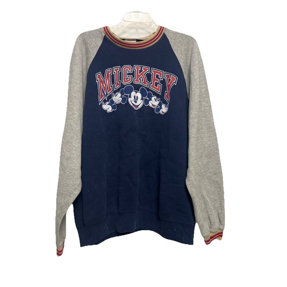 Vintage Mickey Co Sweatshirt Large 90s Blue Made In Usa Vintage Mickey Co Sweatshirt Large 90s Blue Made In Usa